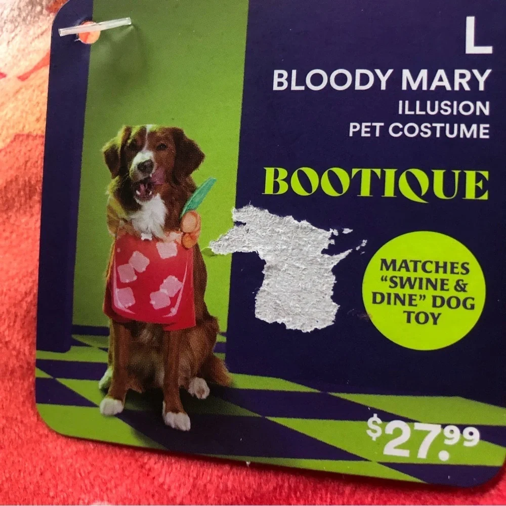 NWT Bloody Mary Halloween Dog Costume L